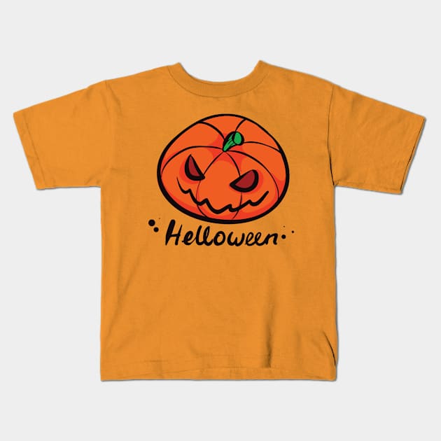 helloween Kids T-Shirt by bangqhodir